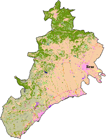 Mapa de Cobertes del Sòl al Baix Camp