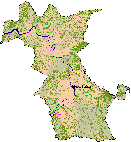 Mapa de Cobertes del S&ograve;l a la Ribera d'Ebre