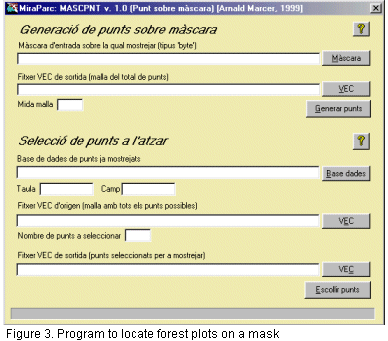 Application used to locate forest plots